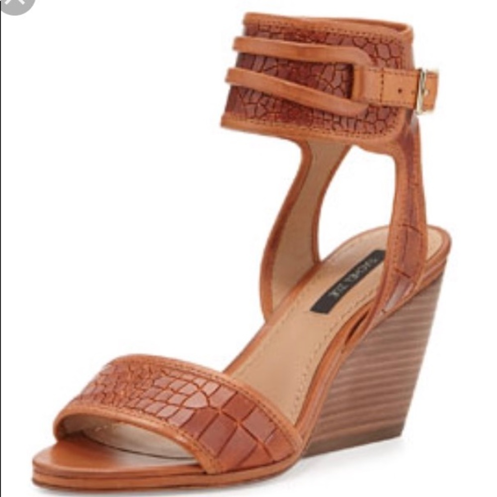 Rachel Zoe Leather Wedges